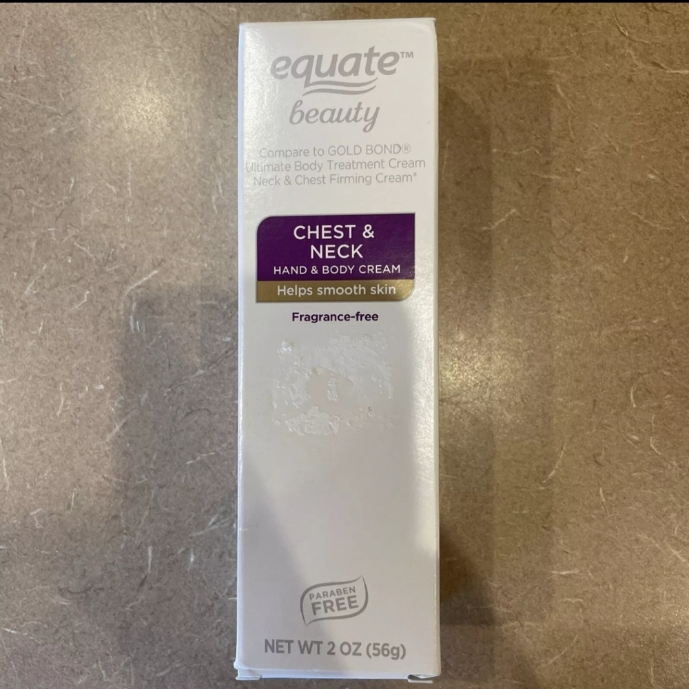Equate Beauty Chest & Neck Hand & Body Cream Smooth Skin 56g 2oz
